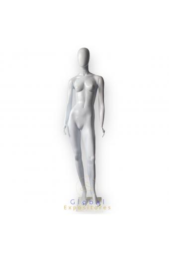 Manequim Feminino Branco Pose 1 Magra  ( Roto Moldagem )